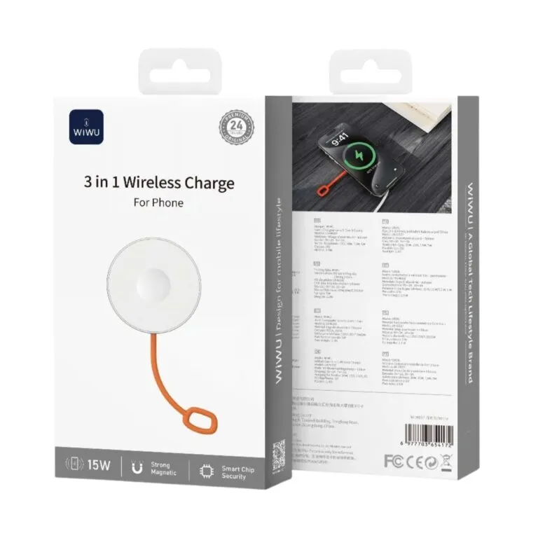 WiWU WI-W037 15w 3 In 1 Wireless Charger — photo 7