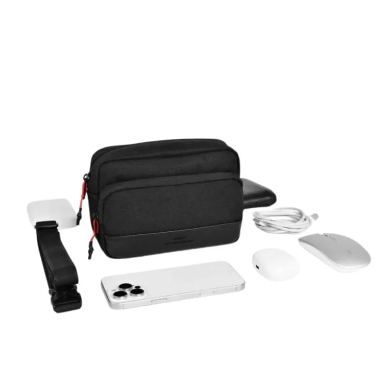 WiWU Essen 2 In 1 Crossbody Bag Black — photo 4