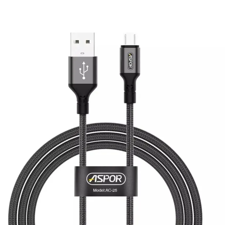 Aspor AC-25XL USB to Micro Cable 3m