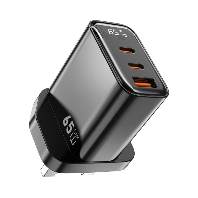 WiWU WI-G012 Firefly 65w PD Gan Fast Charger Black UK