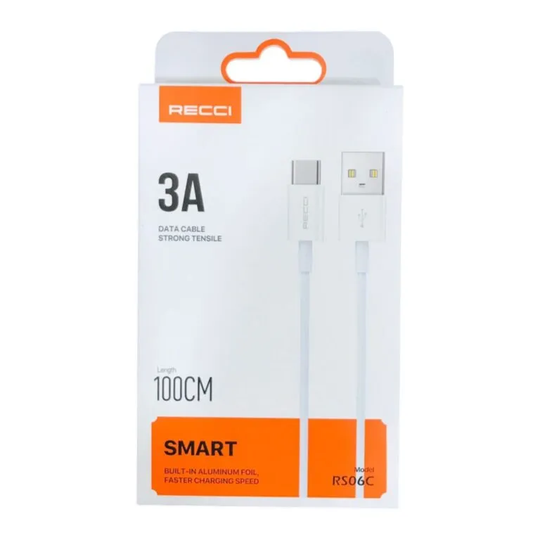 Recci RS06C 3A USB To Type-C Cable 1m — photo 3