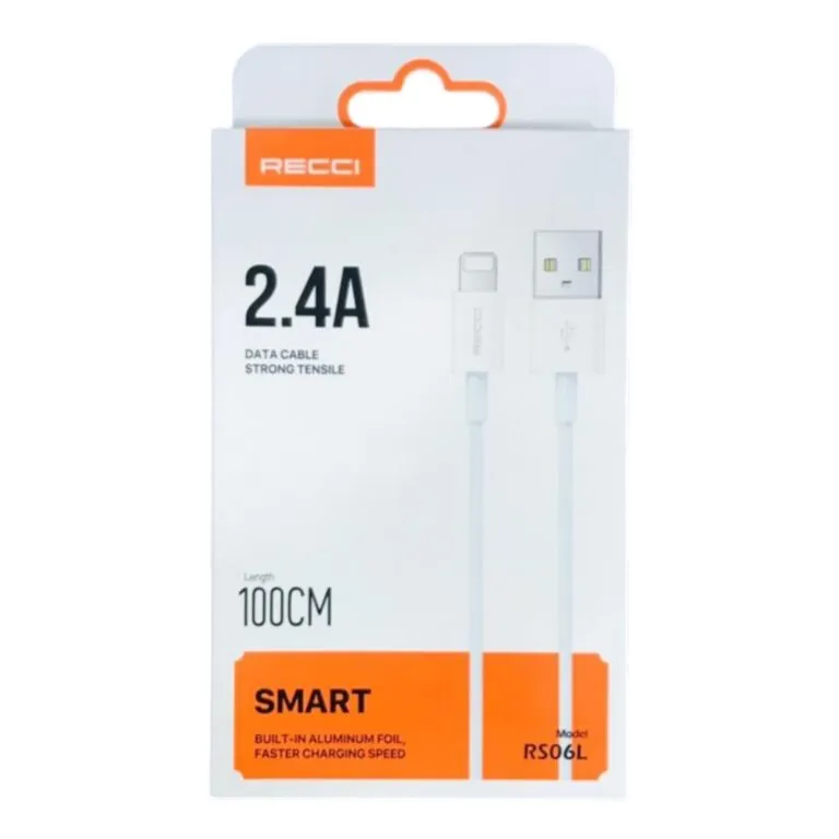 Recci RS06L 2.4A USB To Lightning Cable 1m — photo 3