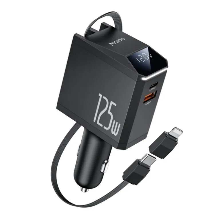 Yesido Y71 125w 4 In 1 Super Fast Car Charger