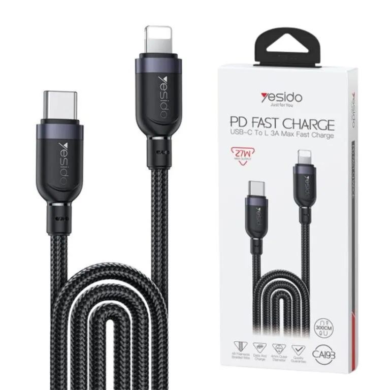 Yesido CA193 PD Type-C to Lightning Fast Charging Cable 3M — photo 2