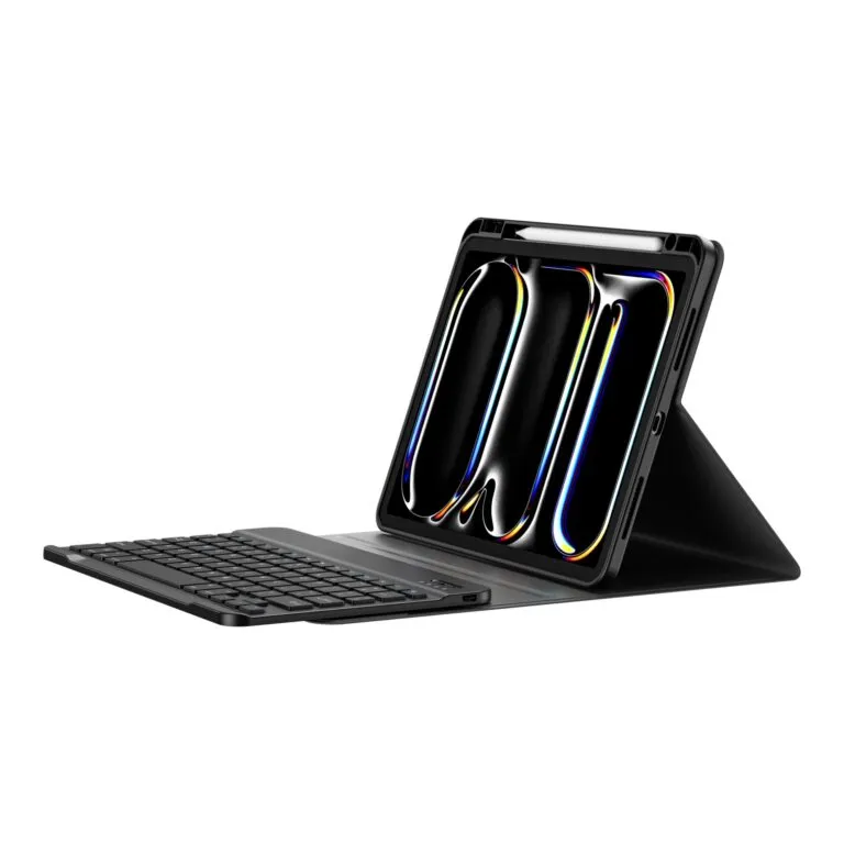 WiWU MK-006 3 In 1 Premium Combo Case+Pencil+Keyboard For iPad Air 13 12.9 2024-2025 Black