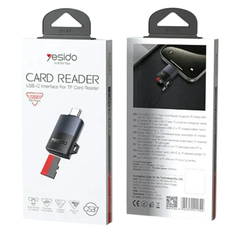 Yesido GS37 USB-C Card Reader — photo 3