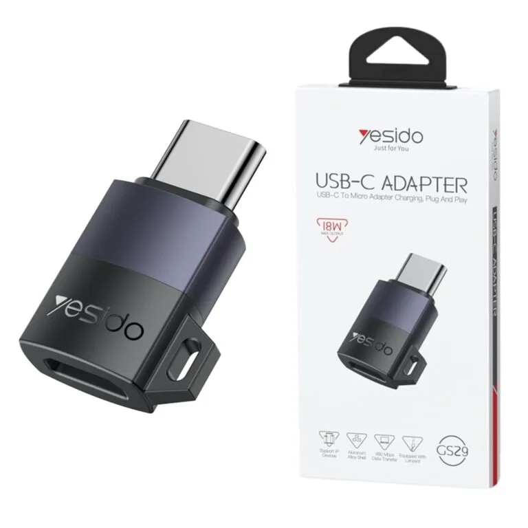 Yesido GS29 USB-C OTG Adapter for Charging & Data Transfer — photo 2