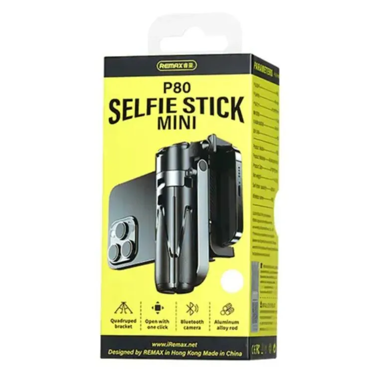 Remax P80 Mini Selfie Stick Tripod Black — photo 3