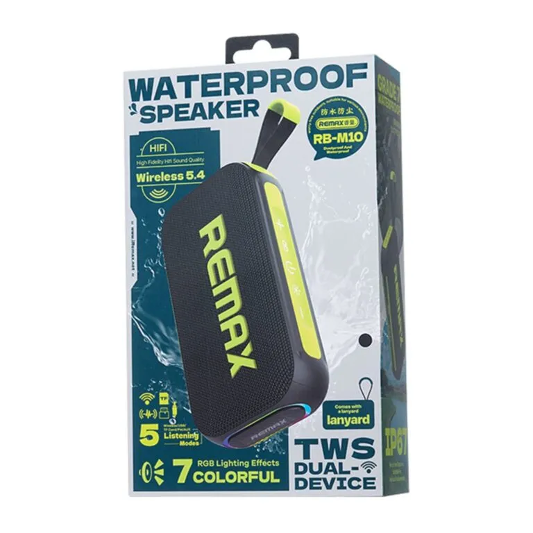 Remax RB-M10 Waterproof Portable Speaker Black — photo 3