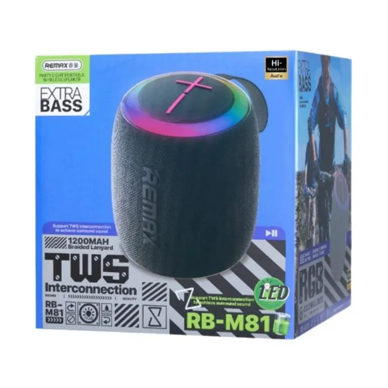 Remax RB-M81 Party Light Portable Bluetooth Speaker Black — photo 3