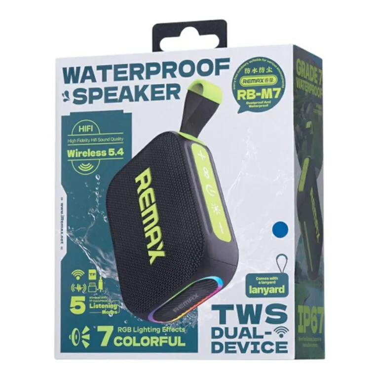 Remax RB-M7 RGB Portable Waterproof Bluetooth Speaker — photo 4