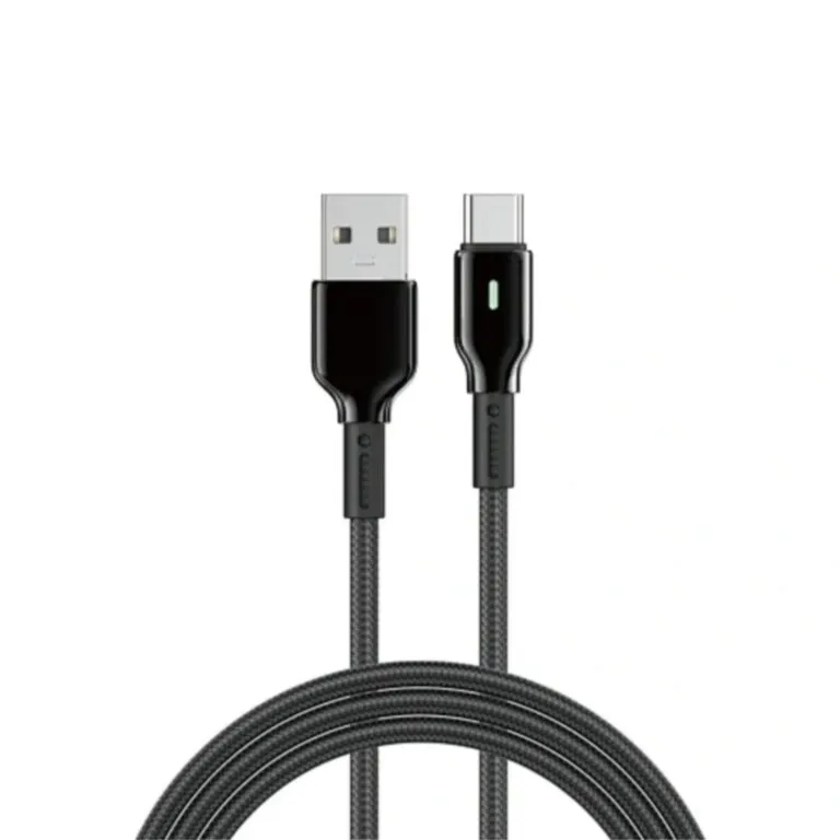 WiWU WI-C073 Duralink Nylon USB To Type-C Cable 1m – Black — photo 1