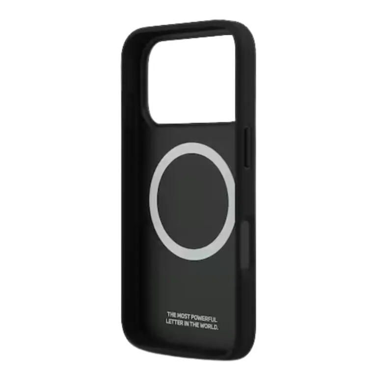 BMW PU Leather & Carbon Case 17 Pro / 17 Pro Max Black- Red — photo 3