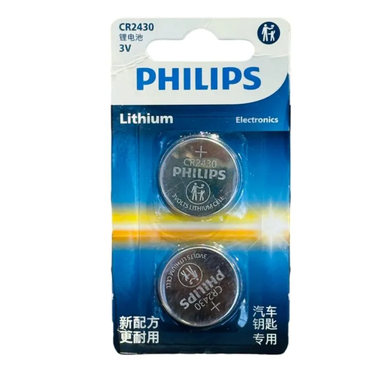 Philips CR2430 P2BC/93 3V Lithium Battery – 2 Pieces