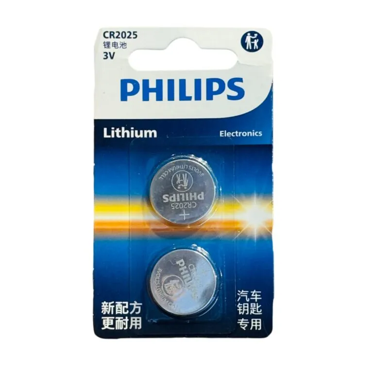 Philips CR2025 P2BC/93 3V Lithium Batteries – 2 Pieces