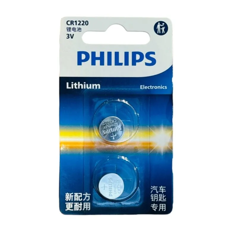 Philips CR1220 P2BC/93 3V Lithium Batteries – 2 Pieces