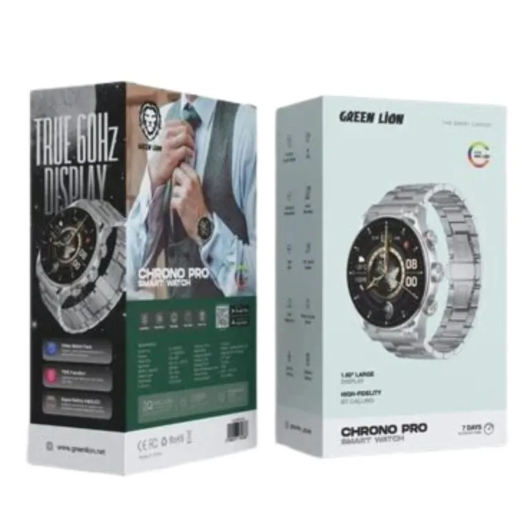 Green Lion Chrono Pro Smartwatch Silver – GNCRNPSWSL — photo 3