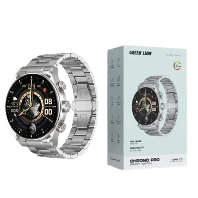Green Lion Chrono Pro Smartwatch Silver – GNCRNPSWSL — photo 2