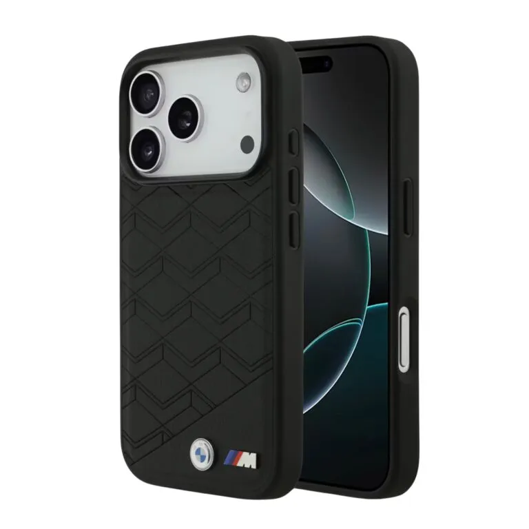 BMW Magsafe PU Seat Shaped Leather Case For iPhone 17 Pro – Black/Gray — photo 6