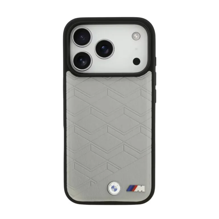 BMW Magsafe PU Seat Shaped Leather Case For iPhone 17 Pro – Black/Gray — photo 2
