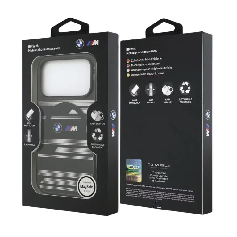 BMW Magsafe Transparent IML Case For iPhone 17 Pro – Black/Blue — photo 5