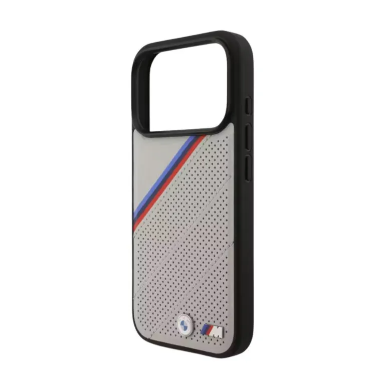 BMW Magsafe PU Leather Case For iPhone 17 Pro / 17 Pro Max – Grey — photo 4