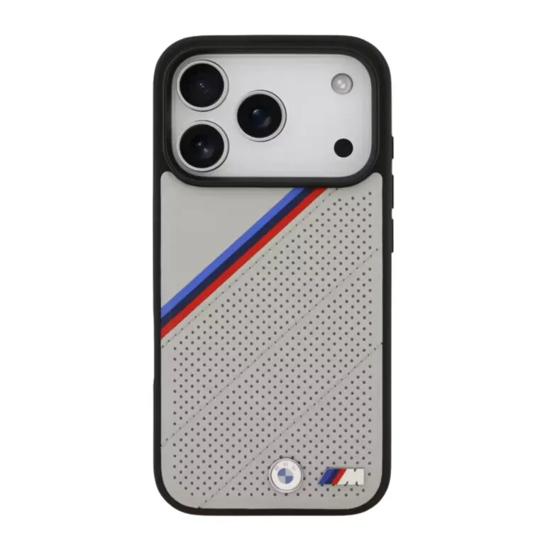 BMW Magsafe PU Leather Case For iPhone 17 Pro / 17 Pro Max – Grey — photo 2