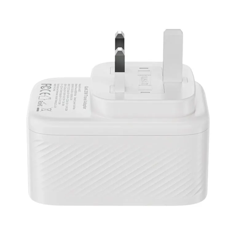 WiWU Wi-UA007 Power Cube 20W GaN Travel Adapter UK – White — photo 3