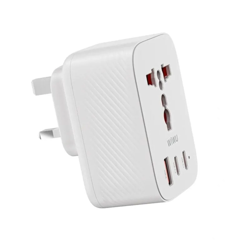 WiWU Wi-UA007 Power Cube 20W GaN Travel Adapter UK – White — photo 2