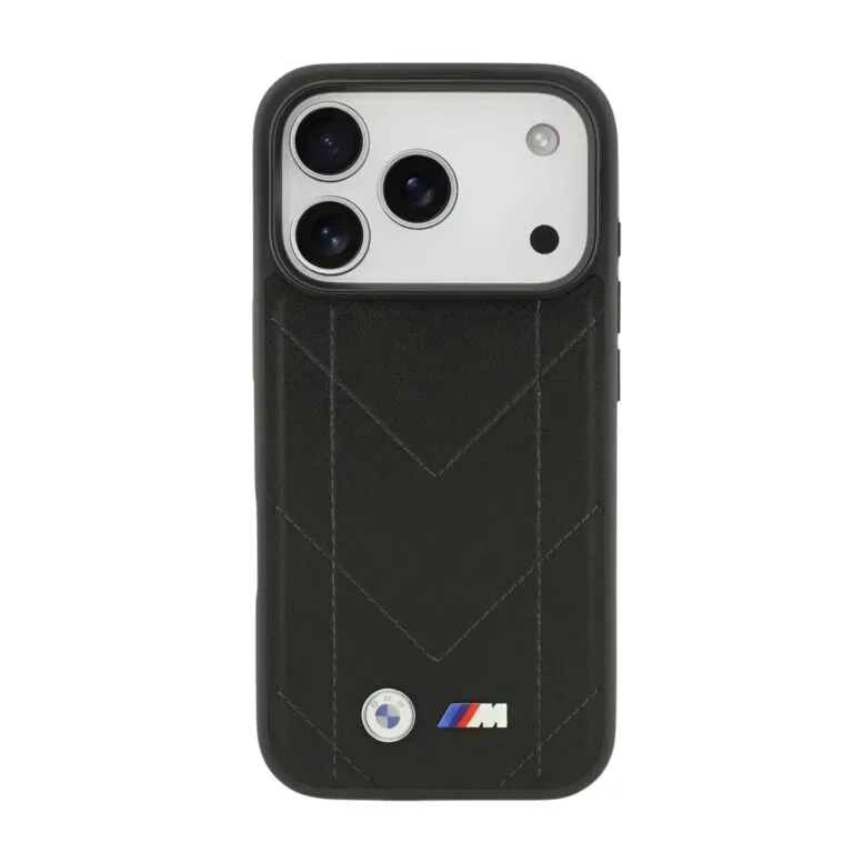 BMW Magsafe PU Quilted Leather Case for iPhone 17 Pro – Black / Blue / Grey / Red — photo 10