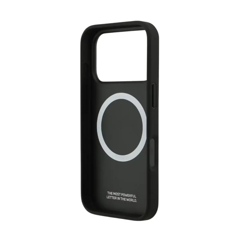 BMW Magsafe PU Perforated Stripes Leather Case for iPhone 17 Pro / 17 Pro Max – Black/Red — photo 4