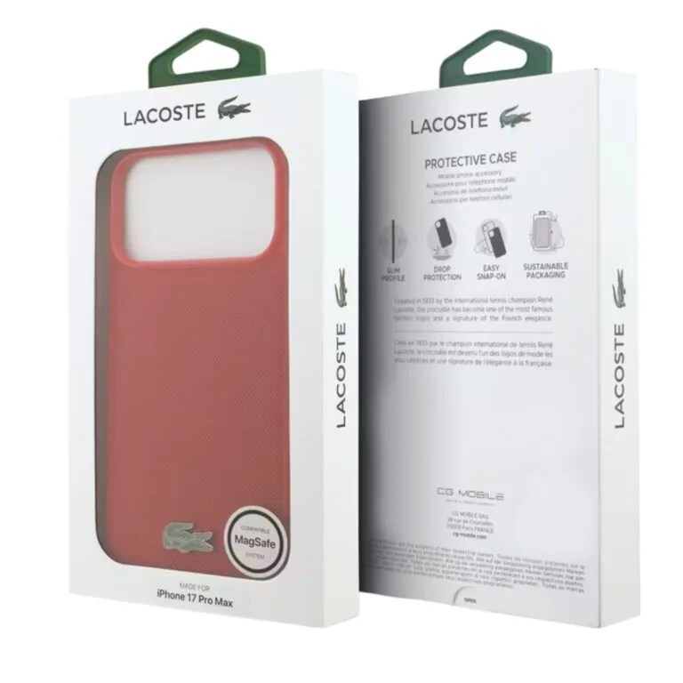 Lacoste Magsafe Leather Hard Case for iPhone 17 Pro Max — photo 19