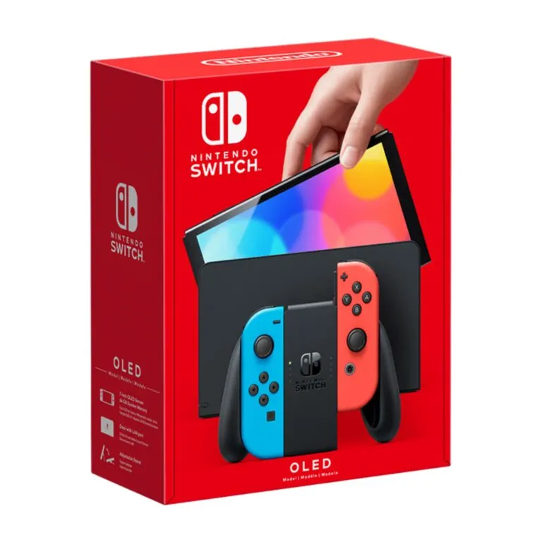 Nintendo Switch OLED Neon Red Blue Console – HEG-001 — photo 5