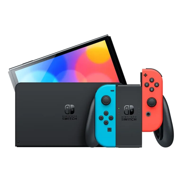 Nintendo Switch OLED Neon Red Blue Console – HEG-001 — photo 3