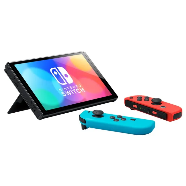 Nintendo Switch OLED Neon Red Blue Console – HEG-001 — photo 2
