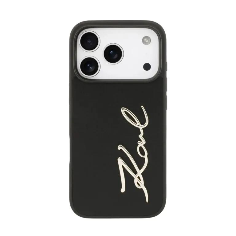 Karl Lagerfeld Magsafe PU Script Logo Case for iPhone 17 Pro – Black — photo 2