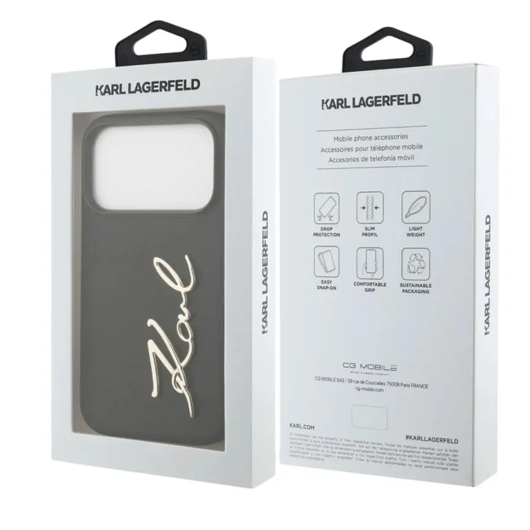 Karl Lagerfeld Magsafe PU Script Logo Case for iPhone 17 Pro – Black — photo 6
