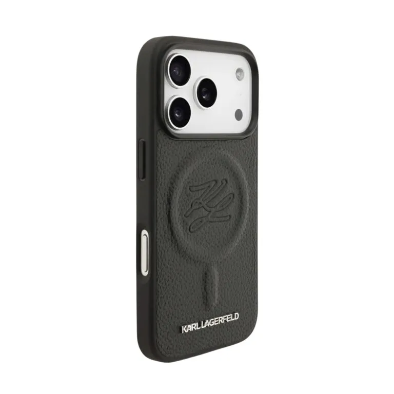 Karl Lagerfeld Magsafe PU Initial Deboosed Case for iPhone 17 Pro – Black — photo 3
