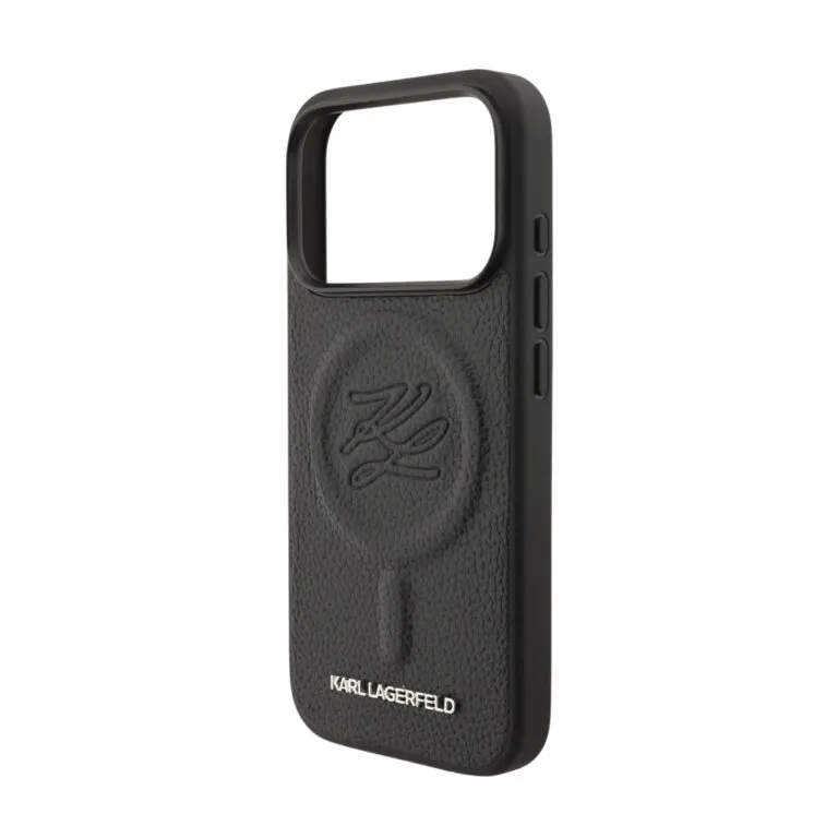 Karl Lagerfeld Magsafe PU Initial Deboosed Case for iPhone 17 Pro – Black — photo 4