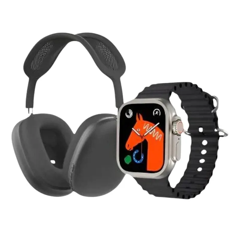 Other / Generic P9 Ultra 2 Headphone and Smartwatch with 7 Straps