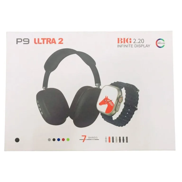 Other / Generic P9 Ultra 2 Headphone and Smartwatch with 7 Straps — photo 3