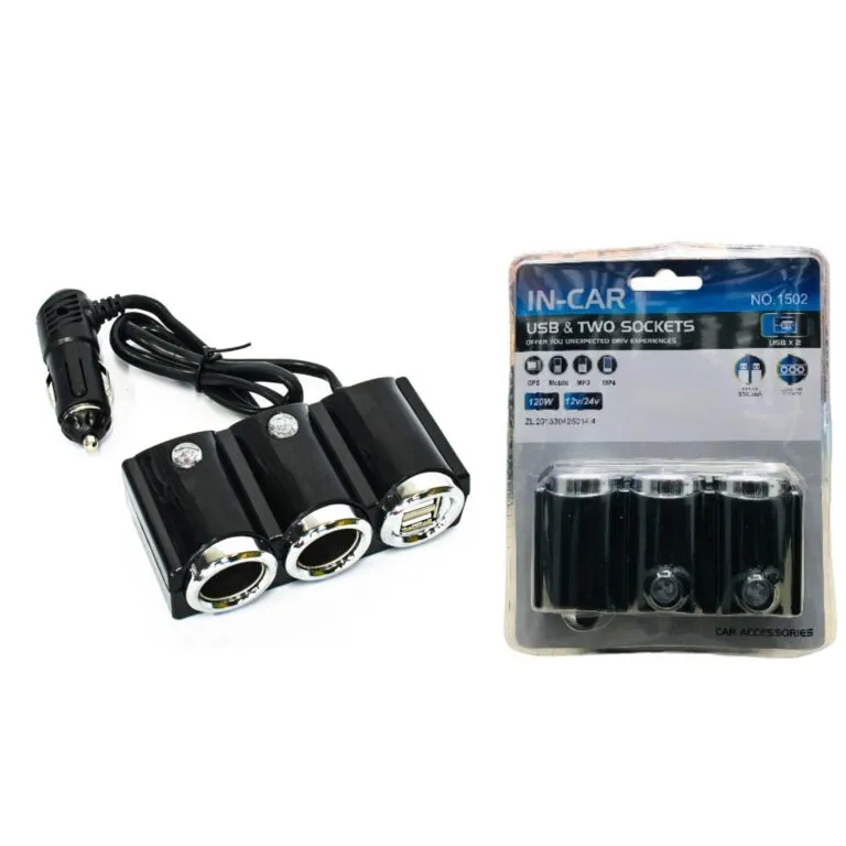 Other / Generic 1502 USB Car Charger with Dual Sockets — photo 2