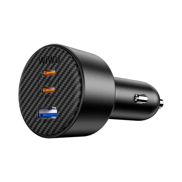 WiWU Wi-CC026 Aramid Fiber Warriors PD 200W Fast Car Charger – Black — photo 3