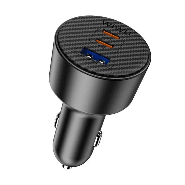 WiWU Wi-CC026 Aramid Fiber Warriors PD 200W Fast Car Charger – Black — photo 4