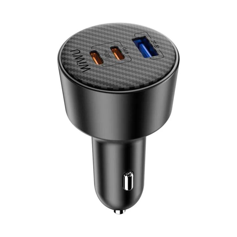 WiWU Wi-CC026 Aramid Fiber Warriors PD 200W Fast Car Charger – Black