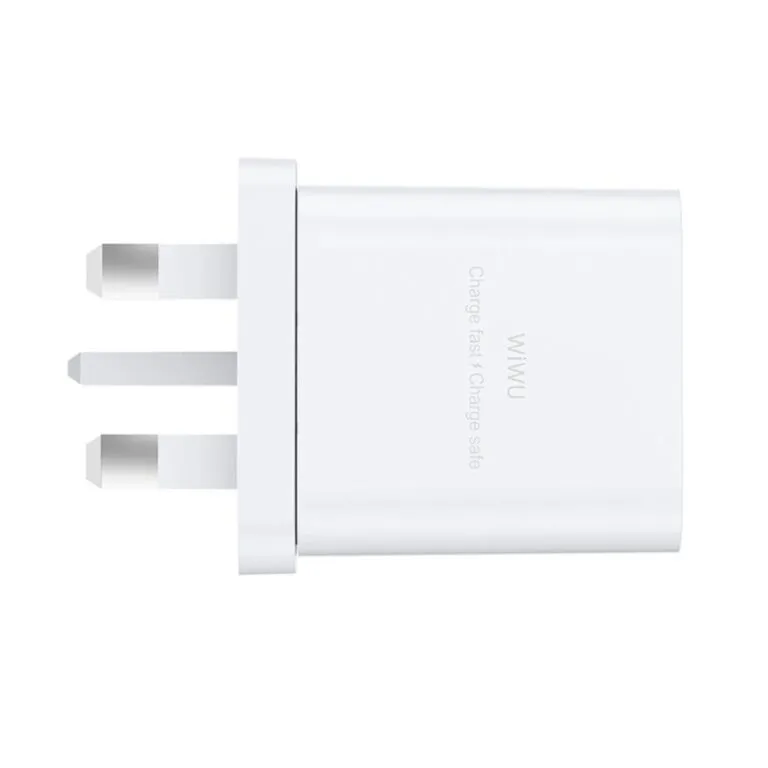 WiWU Wi-G023 Essen Fast Charger with Micro Cable Combo UK – White — photo 2