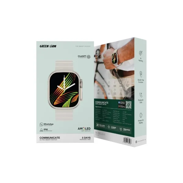 Green Lion Communicate Ultra Smartwatch – Black / Silver — photo 5