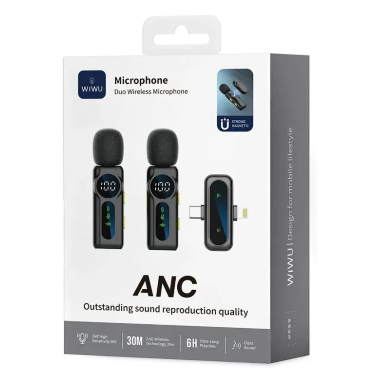 WiWU Wi-WM007 ANC Duo Wireless Type-C & Lightning Microphone — photo 6
