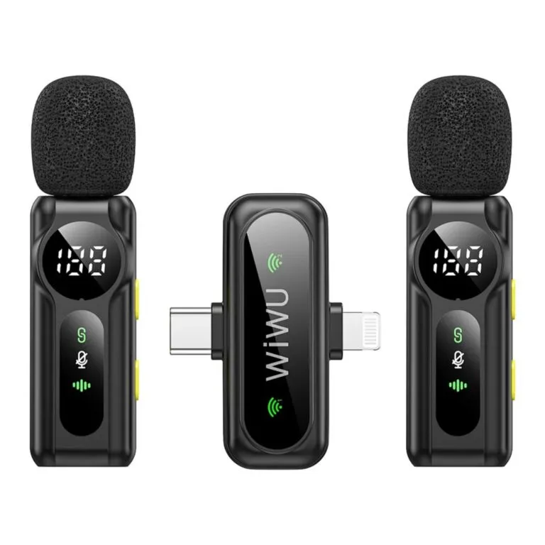 WiWU Wi-WM007 ANC Duo Wireless Type-C & Lightning Microphone