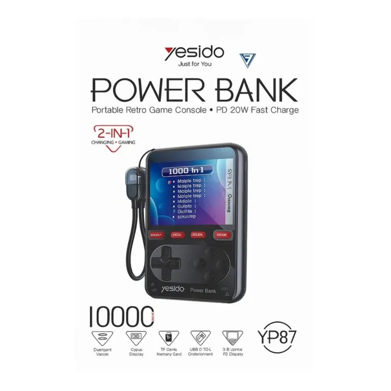 Yesido YP87 2-in-1 Retro Gaming Power Bank 10000mAh — photo 3